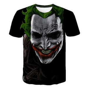 Joker Face Casual O-neck Male tshirt