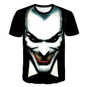 Joker Face Casual O-neck Male tshirt