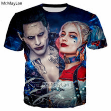 Load image into Gallery viewer, Harley Quinn JokerBlue Tshirt Boys T shirt