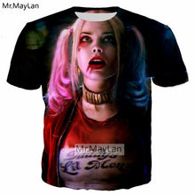Load image into Gallery viewer, Harley Quinn JokerBlue Tshirt Boys T shirt