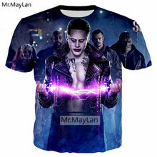 Load image into Gallery viewer, Harley Quinn JokerBlue Tshirt Boys T shirt